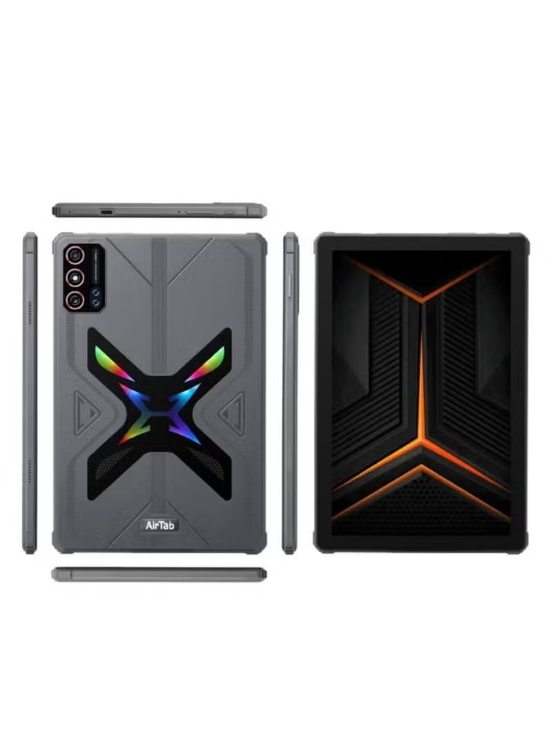 AIR TAB تابلت ذكي 10.1 بوصة T5000 أندرويد 15، 24 جيجابايت رام + 1 تيرابايت تخزين، معالج رباعي النواة، شريحة مزدوجة LTE، واي فاي، شاشة HD، عمر بطارية طويل، رمادي – مثالي للألعاب، الدراسة، العمل والبث - Image 3